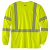 Carhartt Flame Resistant High-Vis Long-Sleeve Class 3 Pocket T-Shirt, Brite Lime, XL, REG 105784-BLMXLREG